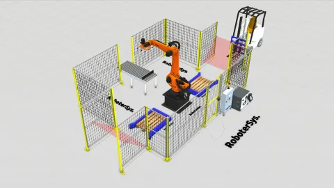 Segunda célula robotizada de paletização KUKA — RoboterSys